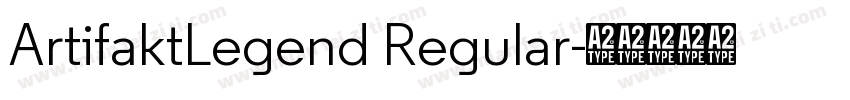 ArtifaktLegend Regular字体转换